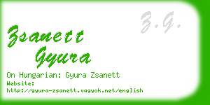 zsanett gyura business card